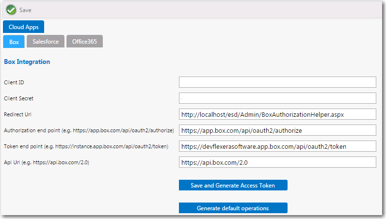 Cloud Apps / Salesforce Tab